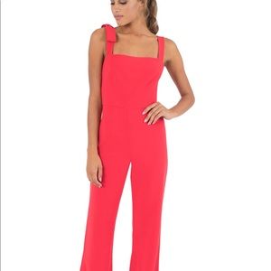 NWT! Black Halo Dana Jumpsuit in Chic Red